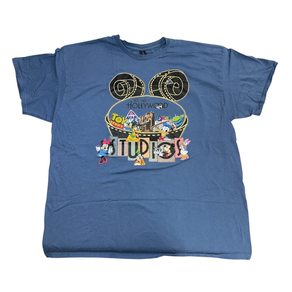 Disney Hollywood Studios Gliden Cotton T-Shirt Unisex 2XL Multiple Characters